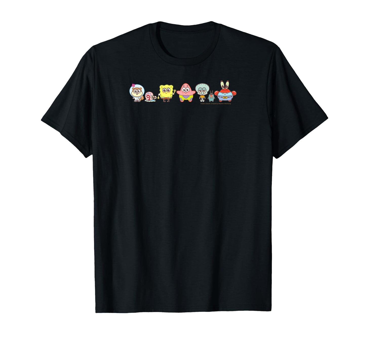 Nickelodeon SpongeBob SquarePants - Bikini Bottom Cute Characters Unisex-Kids & Youth T-Shirt