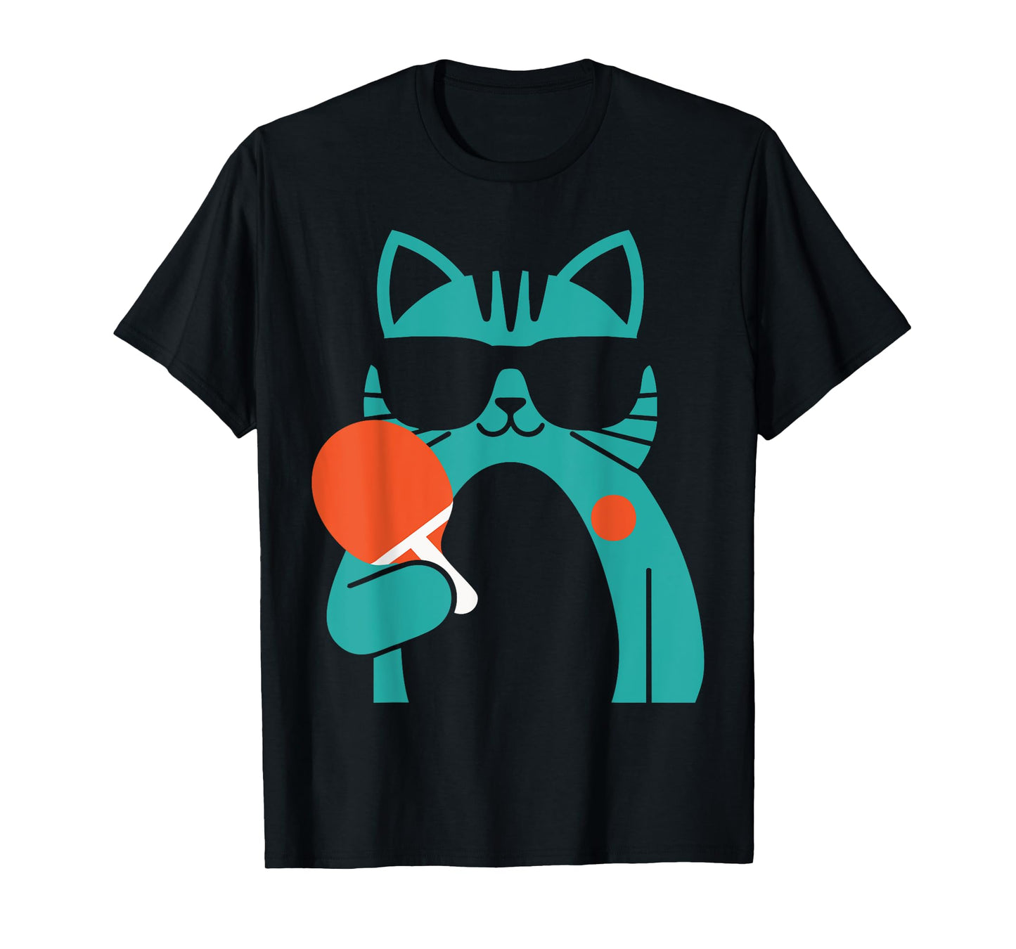 Cat Ping Pong Player - Paddle Game Sports Tournament Lover T-Shirt