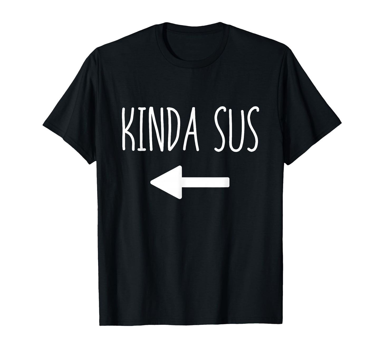 Kinda Sus Arrow Gaming Meme Matching Halloween Costume Funny T-Shirt
