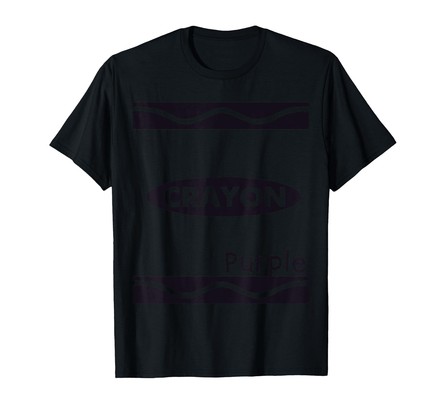 Purple-Crayon Graphic Halloween Costume Group Team Matching T-Shirt