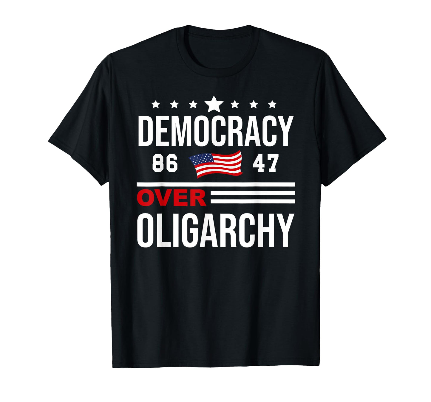 Democracy Over Oligarchy Flag Fight Oligarchy No Oligarchs T-Shirt