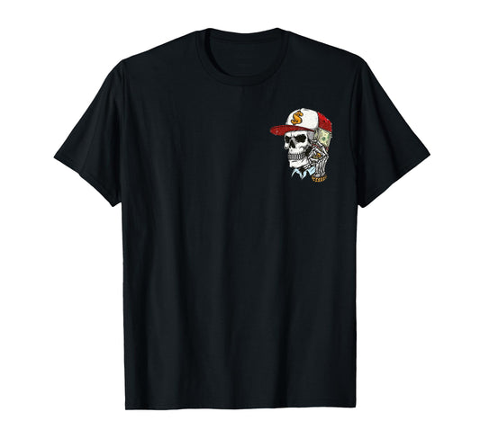 Always Tired Never Broke Money Skull Cap 2 Sides T-Shirt