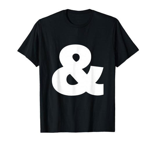 And sign & ampersand symbol, alphabet Initial tee shirt T-Shirt