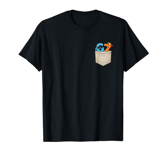 67 Internet Meme Six Seven Trend Gen Alpha Slang Kids Pocket T-Shirt