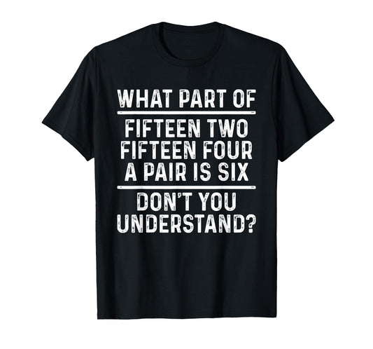 Cute Cribbage Design For Men Women Card Game Cribbage Player T-Shirt