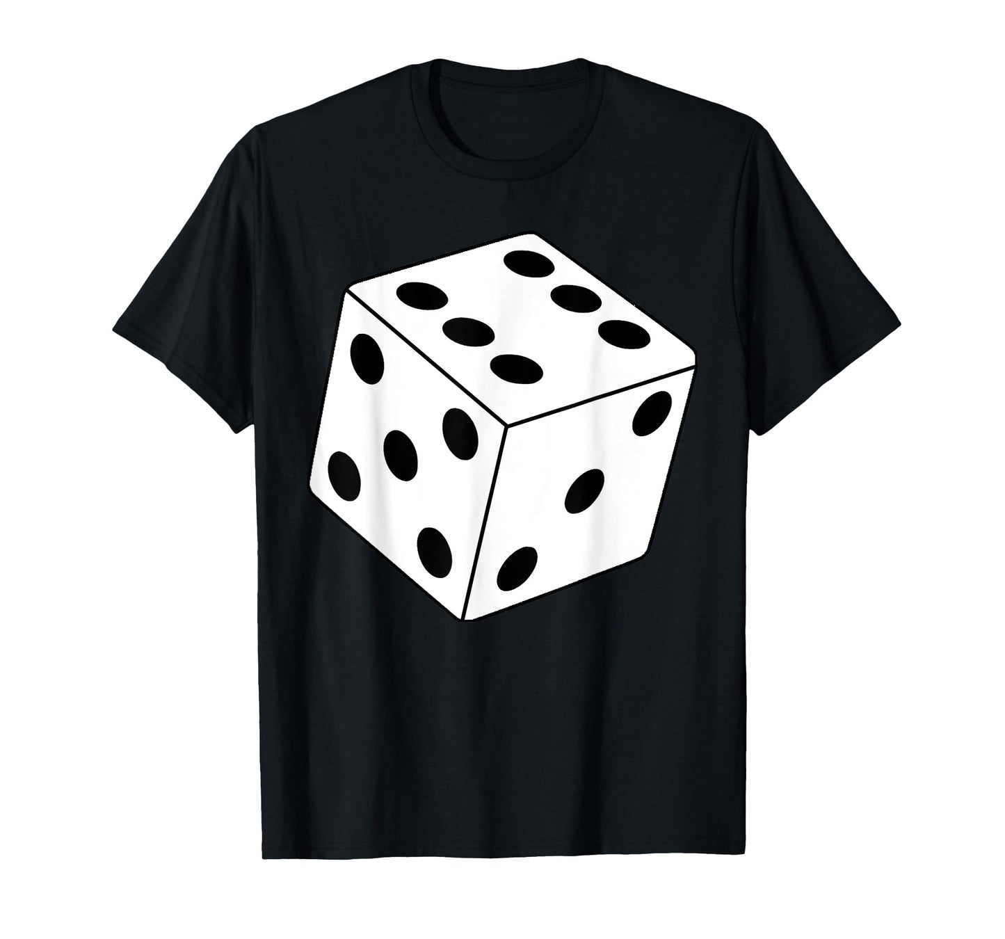 Cool Quirky Funny Black And White Dice Halloween Costume T-Shirt