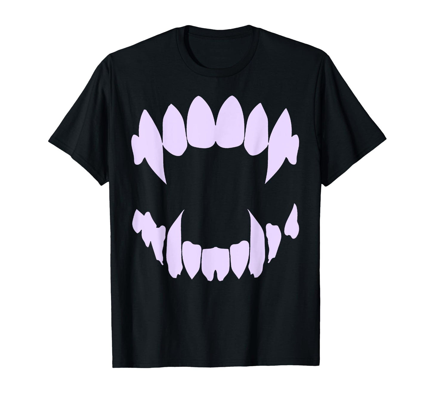Vampire Fangs Pastel Goth Aesthetic Sad Anime Girl Teeth T-Shirt