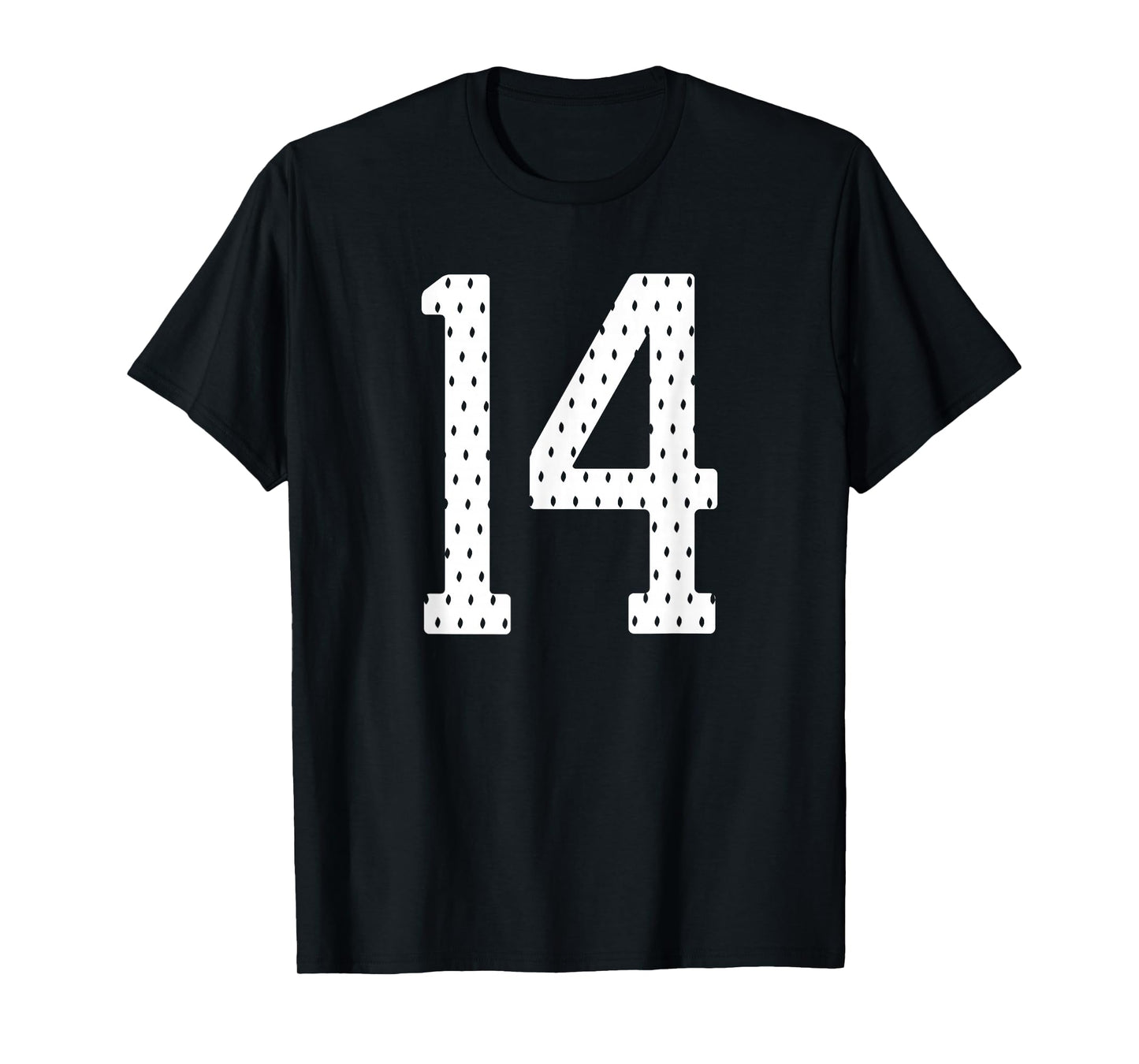 Number 14 Sports Team 14th Jersey Varsity Birthday Football T-Shirt