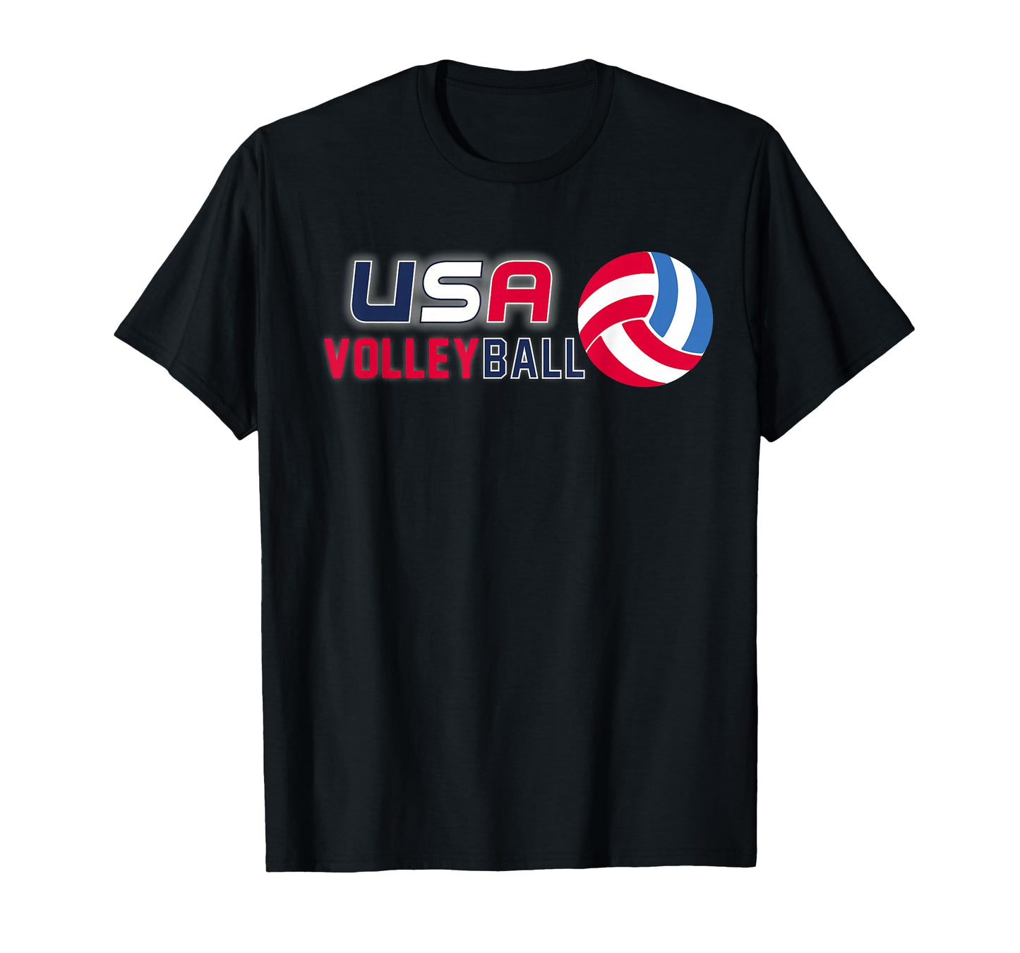 USA Flag Volleyball Men's and Women's Volleyball Shirt T-Shirt