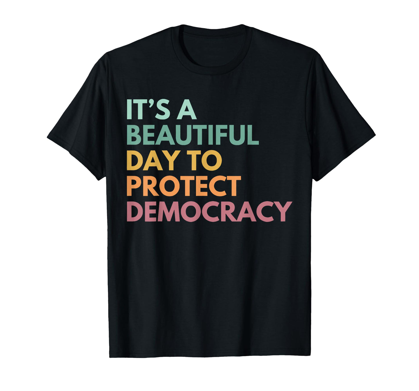 It's A Beautiful Day to Protect Democracy No Kings Protest T-Shirt