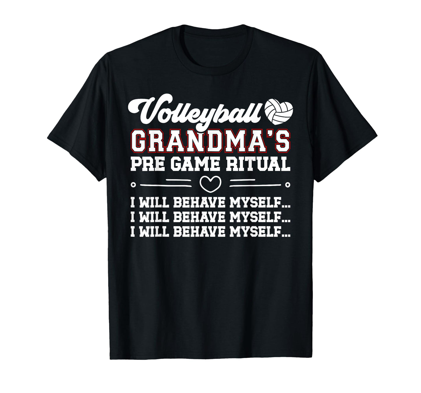 Funny Volleyball Grandma Of A Volleyball Player Grandmother T-Shirt