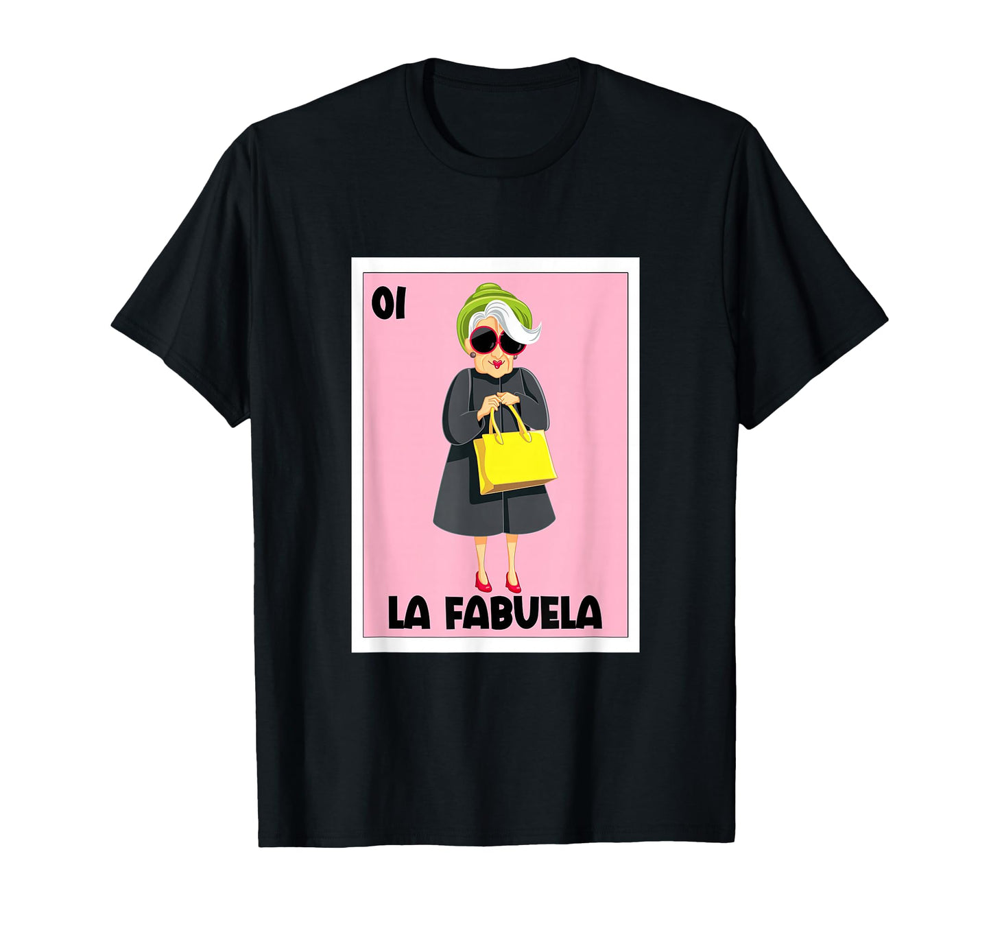 La Fabuela Mexican Bingo Card Game Spanish Grandma Abuela T-Shirt