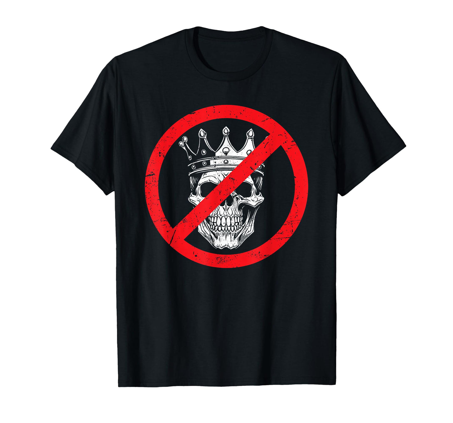 No Kings Since 1776 USA 4th Of July Skeleton Halloween Free T-Shirt