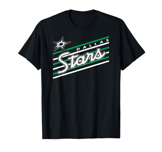 Dallas Stars Retro Performer Black Officially Licensed T-Shirt