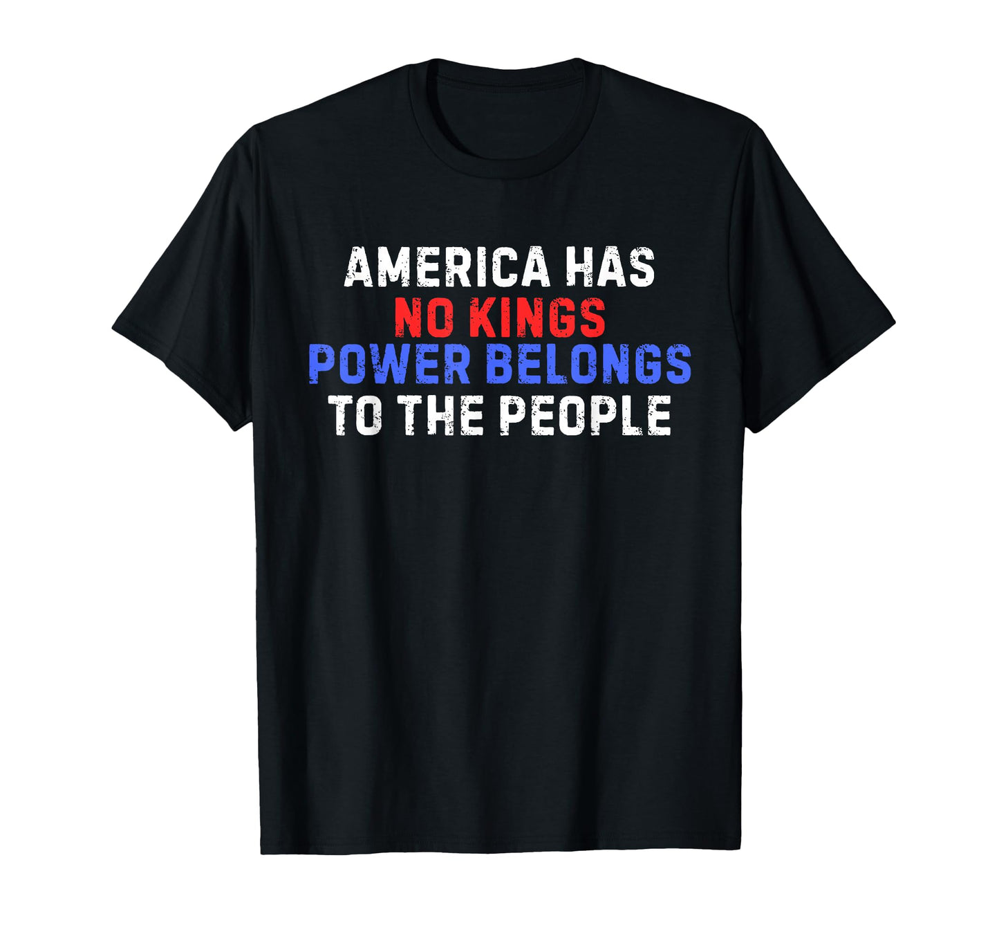 No Kings United We Rise We The People USA Men Women Kids T-Shirt