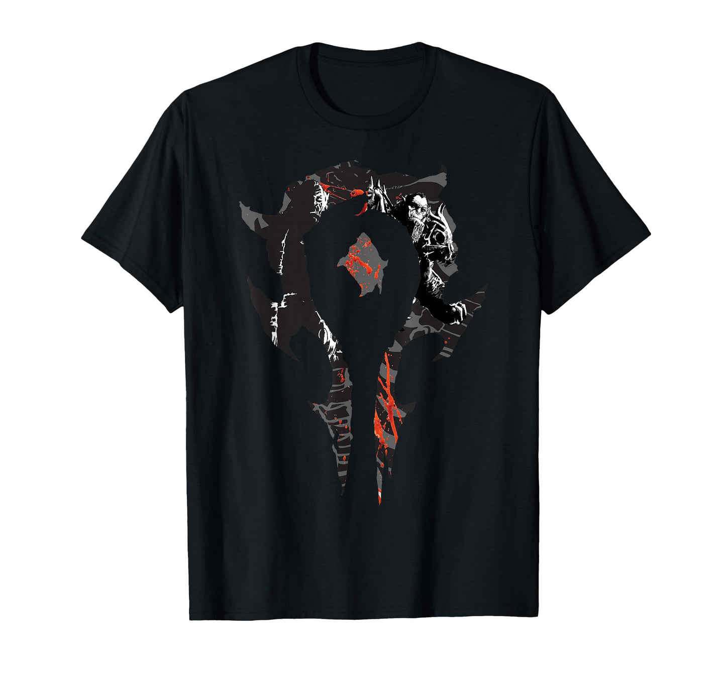 Warcraft Gaming Logo Horde Compilation Crest Fierce Gamer T-Shirt