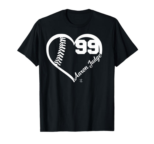 Aaron Judge Heart Number T-Shirt - Apparel T-Shirt
