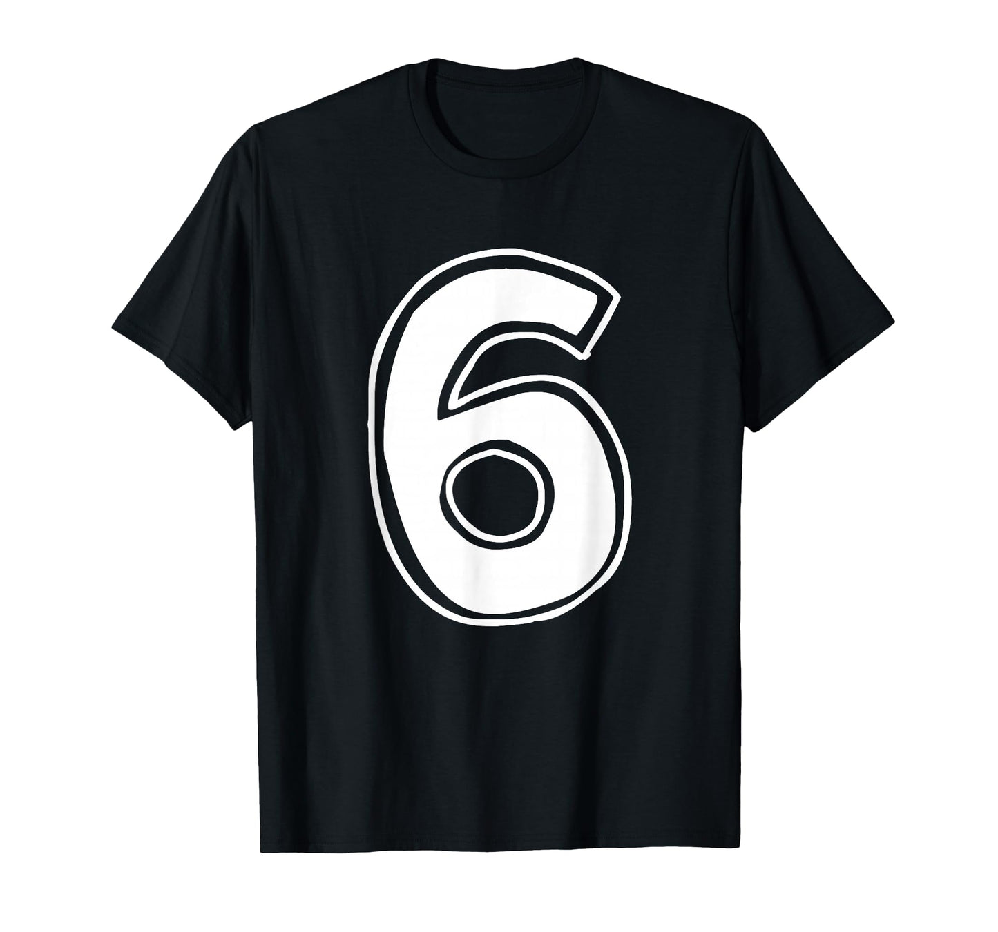 Number 6 Six Seven 6 7 Meme 67 Funny 6th Birthday 6 Years T-Shirt