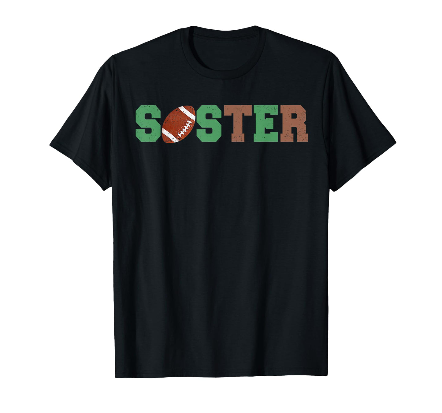 Sister of the 1 Year old Football 1st Year Down Birthday T-Shirt