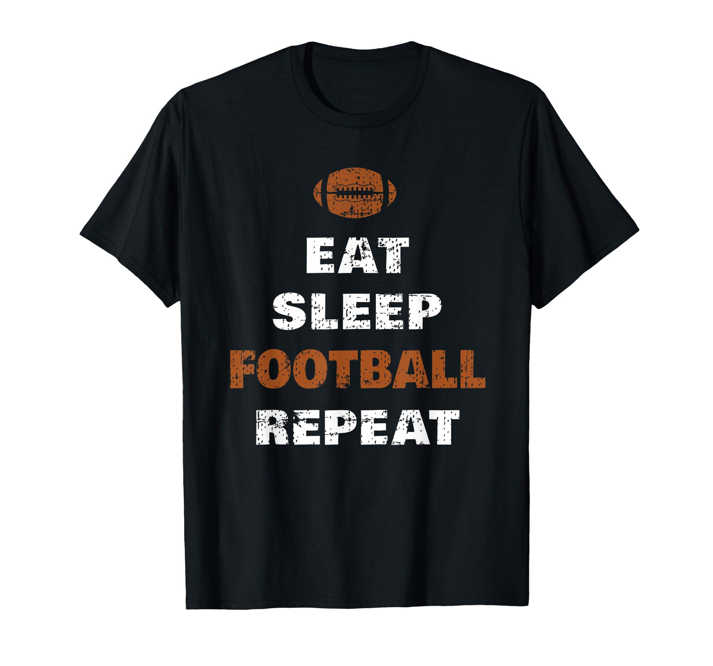Eat Sleep Football Repeat Love Football Vintage Gift T-Shirt