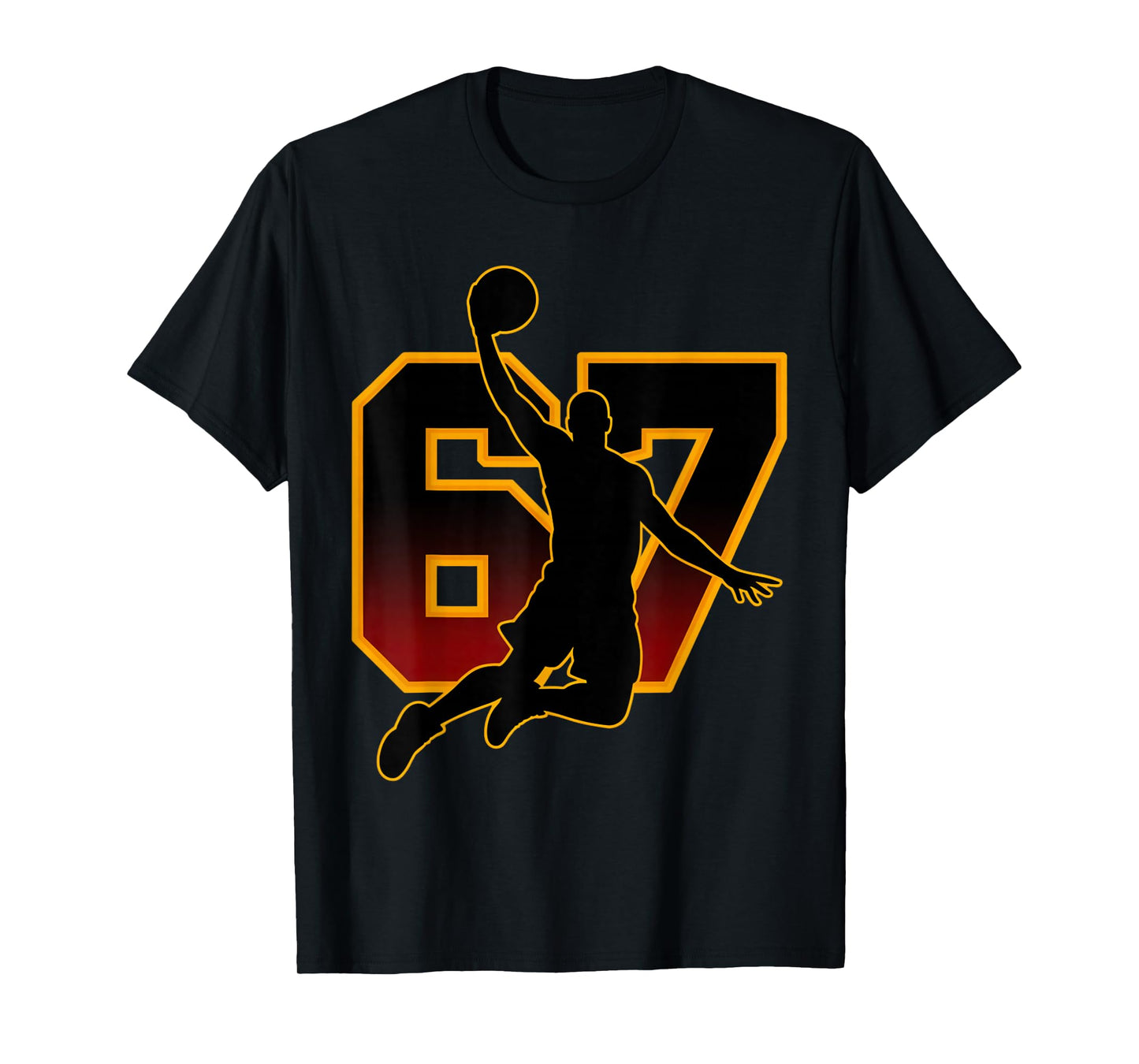 67 Basketball Meme Slam Dunk Position Six Seven Game Trendy T-Shirt