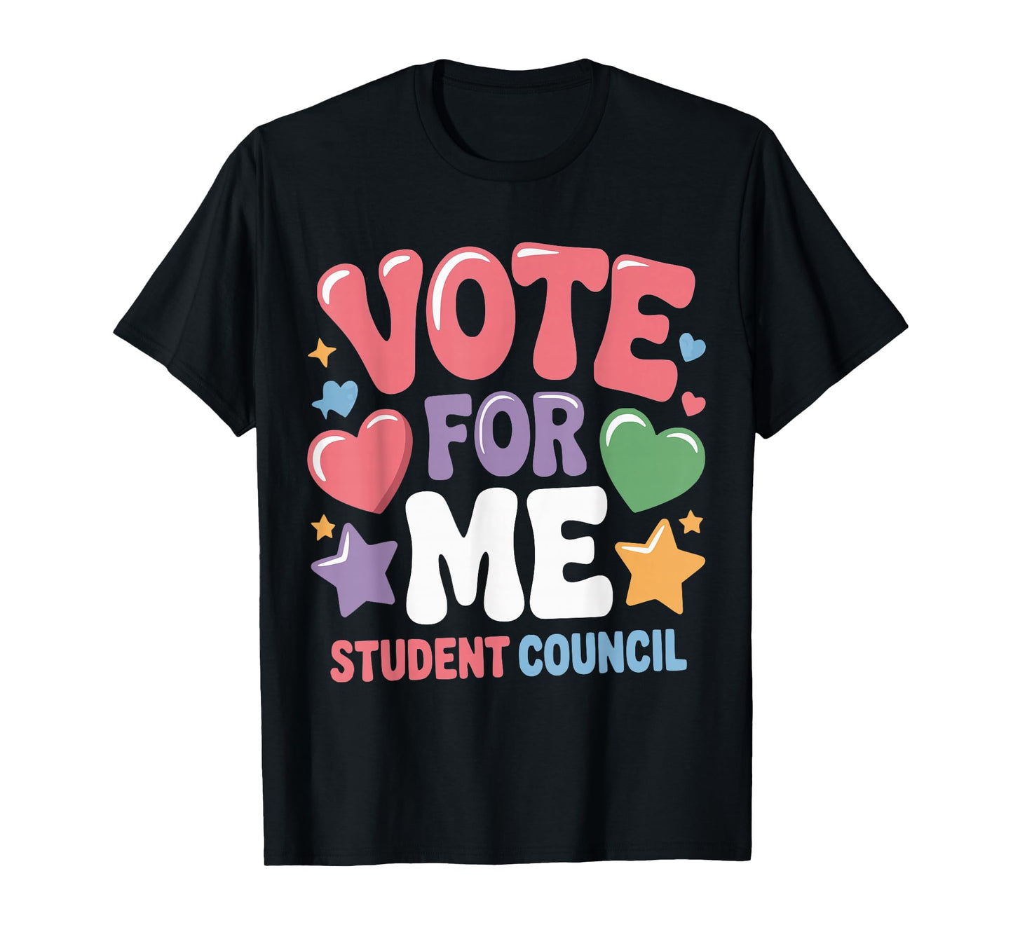 Funny Vote for Me Student Council Vibes School Election Day T-Shirt
