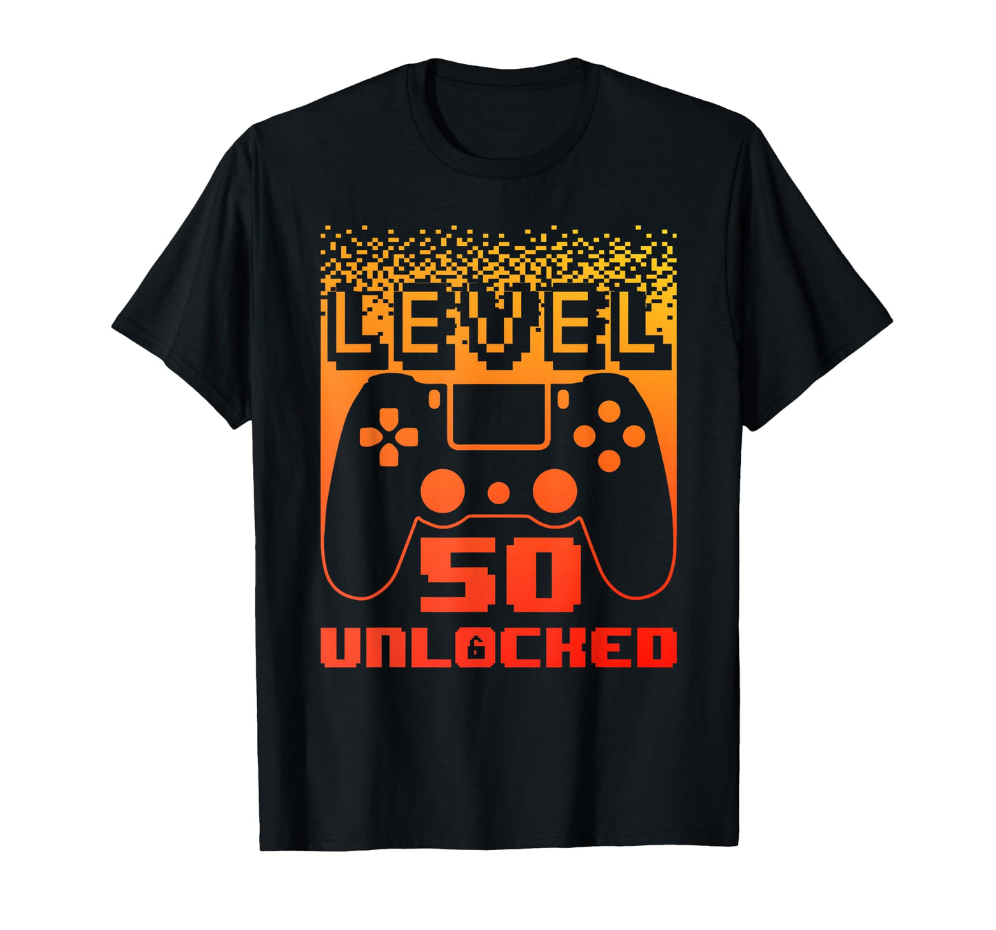 50th Birthday For Men Level 50 Unlocked Gamer 50 Year Old T-Shirt