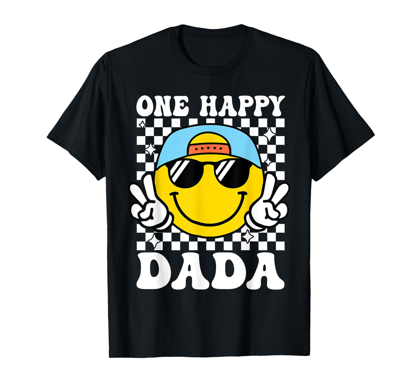 One Happy Dude Dada 1st Birthday Family Matching T-Shirt