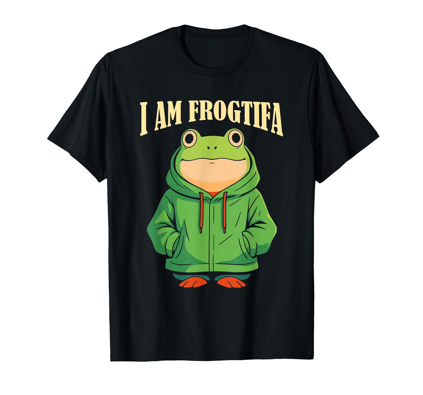 Vintage Funny I AM FROGTIFA Portland Frog Protest Men Women T-Shirt