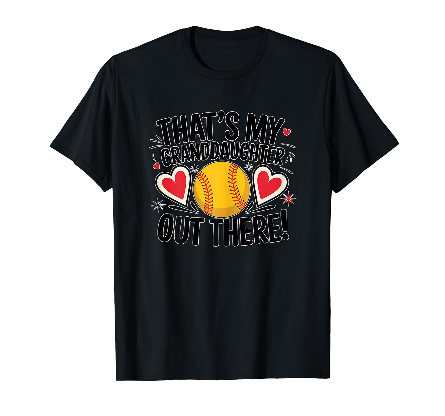 Fastpitch Softball Grandma That's My Granddaughter Out There T-Shirt