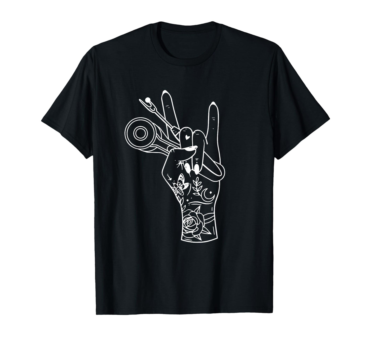 Tattooed Rock Hand Sewing Lovers Mom - Sewing Rock T-Shirt