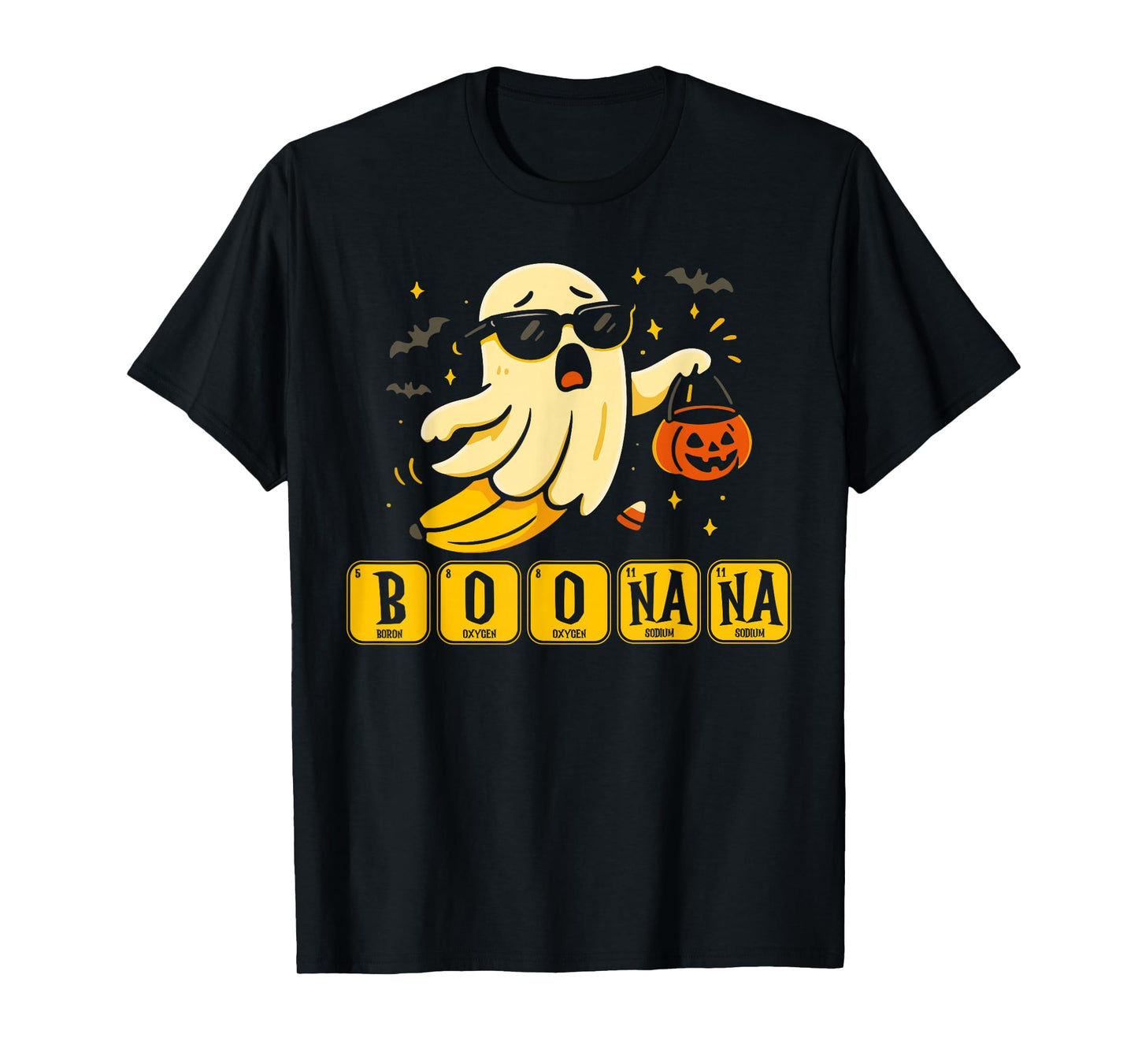 Chemistry Boonana Banana Ghost Cute Halloween Funny Teacher T-Shirt