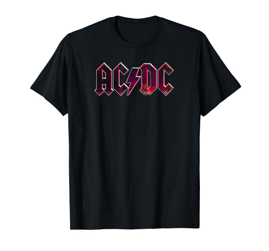 AC/DC Rock Music Band Raw Distressed Logo T-Shirt