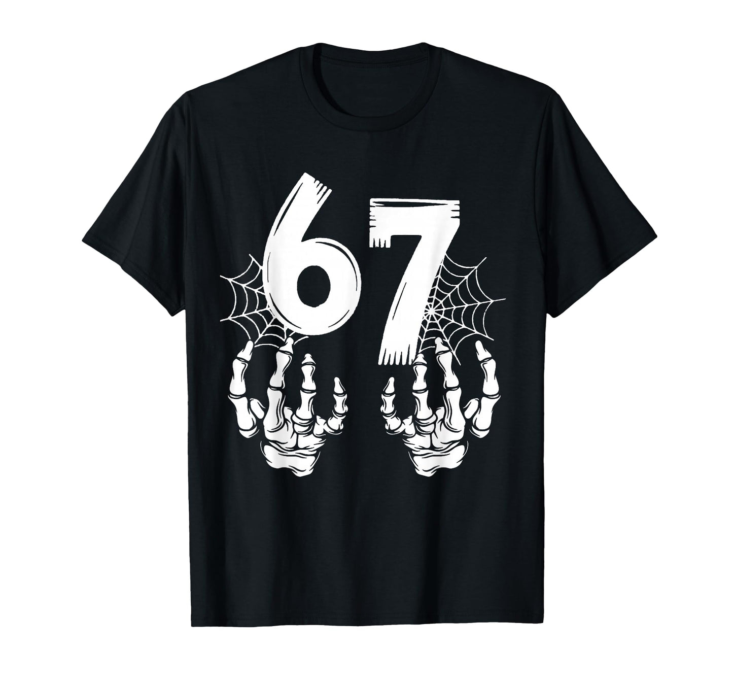 Funny Six Seven 6 7 Meme Number 67 Design Couples Halloween T-Shirt