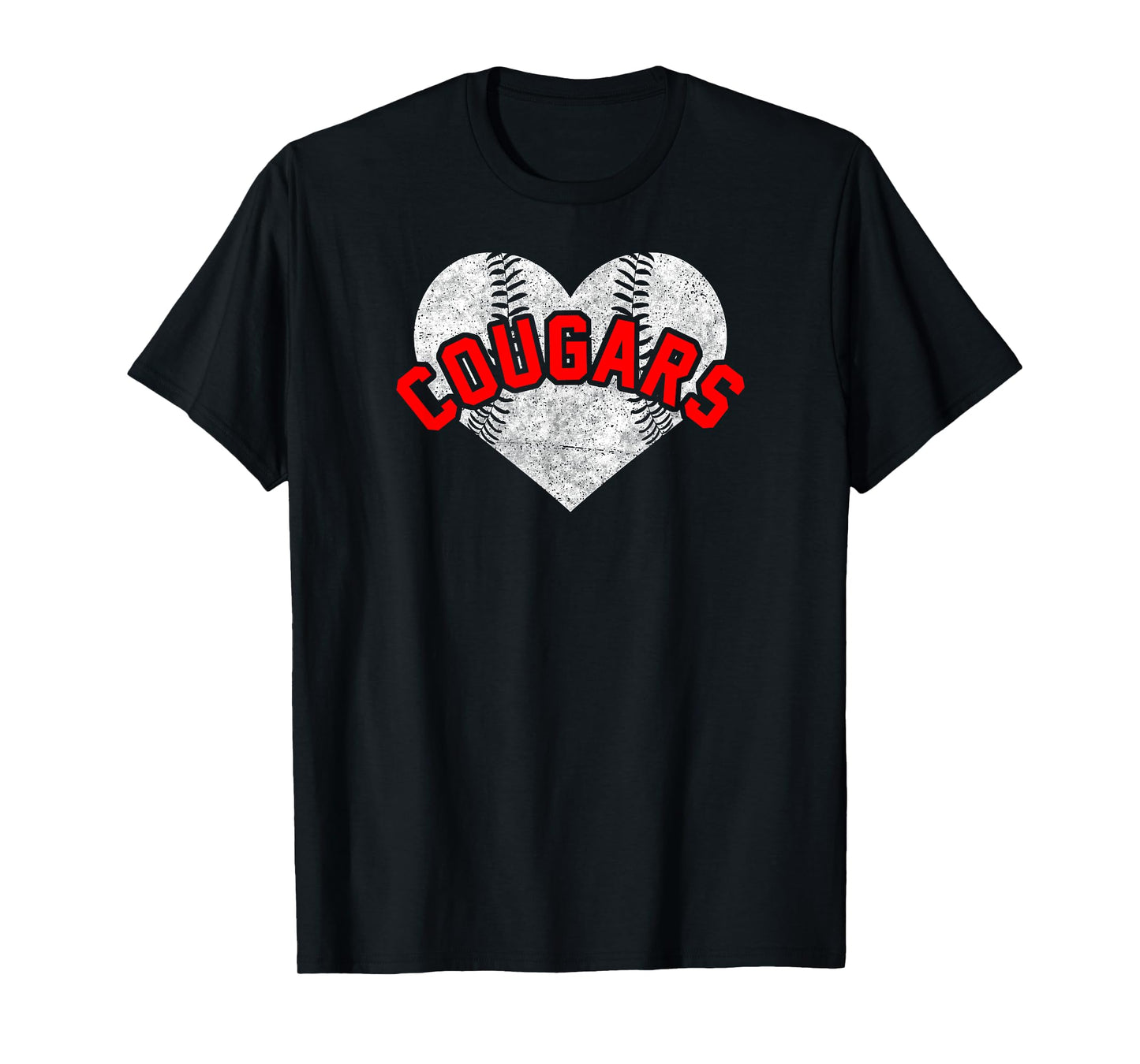 Cougars Baseball Softball Shirt High School Team Mascot Mom T-Shirt