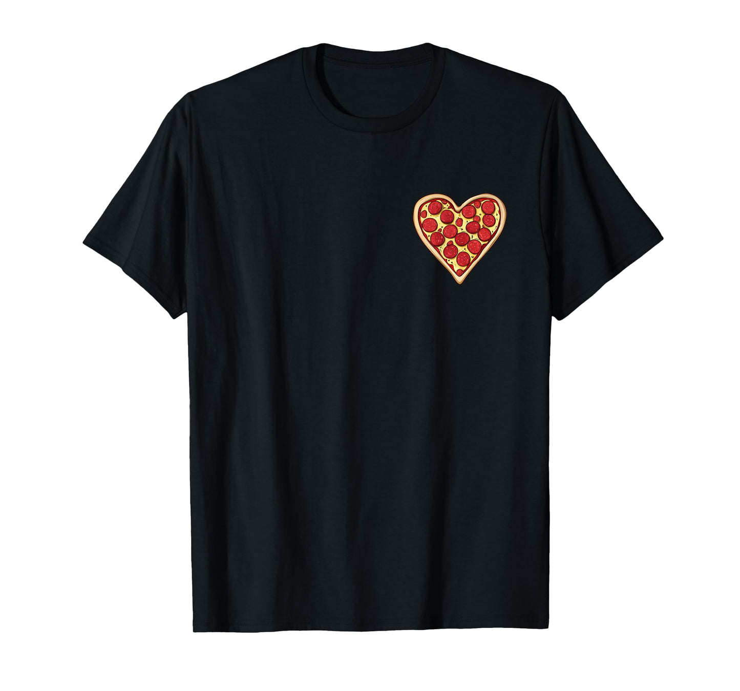 Pizza Love Valentines Day Heart Minimalist T-Shirt