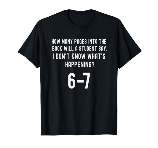 67 Shirt for Teachers 67 Meme English Teacher Six Seven T-Shirt