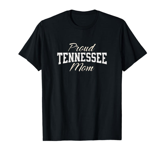 Cute Tennessee Mom | Classic TN Orange Vintage Varsity Print T-Shirt
