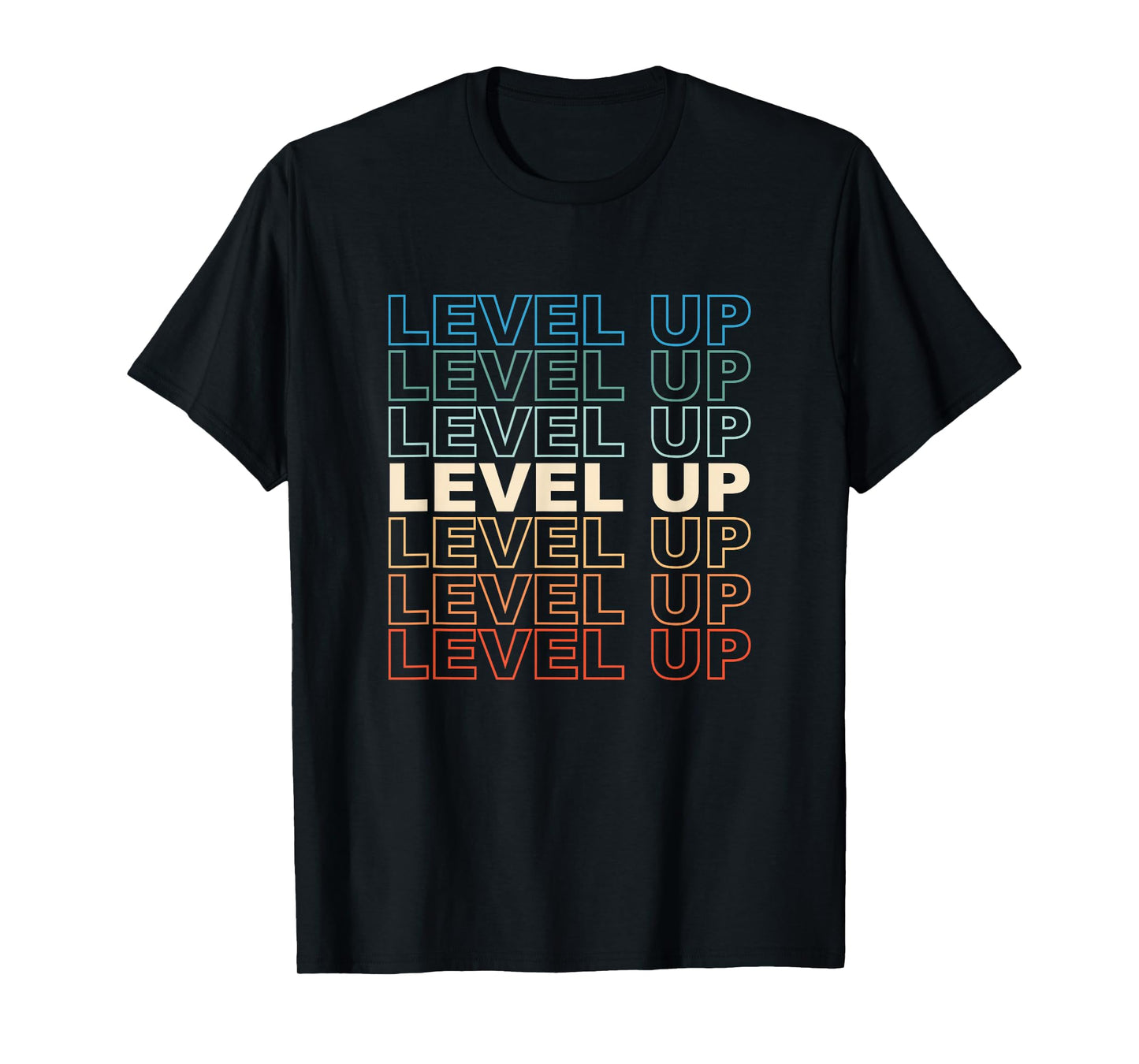 Vintage Gamer LEVEL UP Video Game Lover Retro Gaming Gift T-Shirt