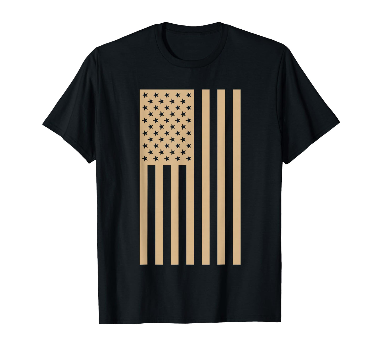 Tan American Flag T-Shirt T-Shirt