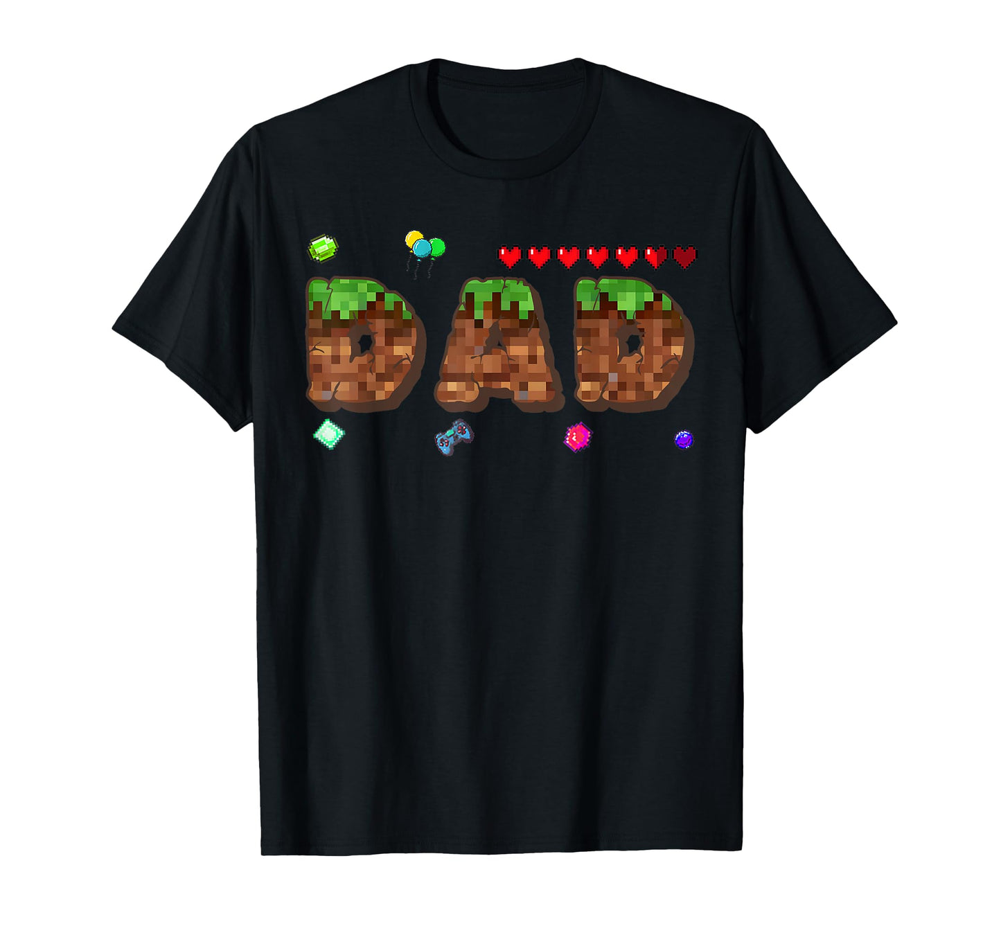 Mom And Dad Of The Birthday Boy Pixel Game Matching Family T-Shirt