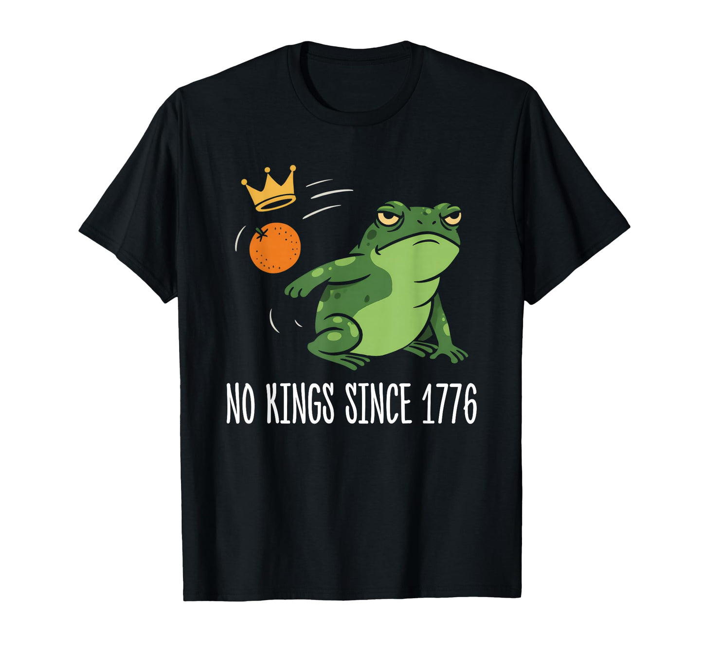 Funny Resist Portland Frog No Kings Since 1776 Frog Protest T-Shirt