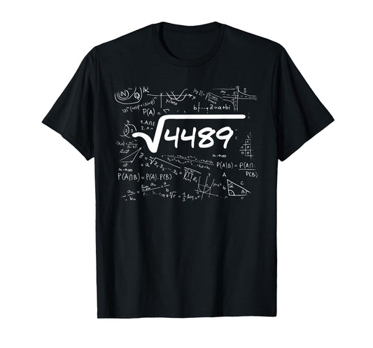 67 Meme Square Root 4489 Teen Six Seven Slang Math Teacher T-Shirt