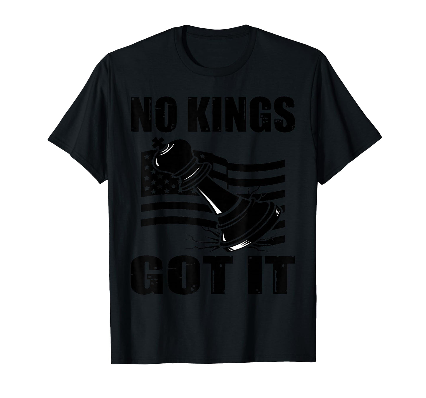 No Kings Got It Distressed Crown Streetwear Tee T-Shirt