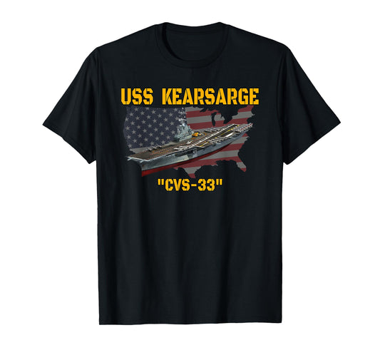 Aircraft Carrier USS Kearsarge CVS-33 Veteran Day Father Day T-Shirt