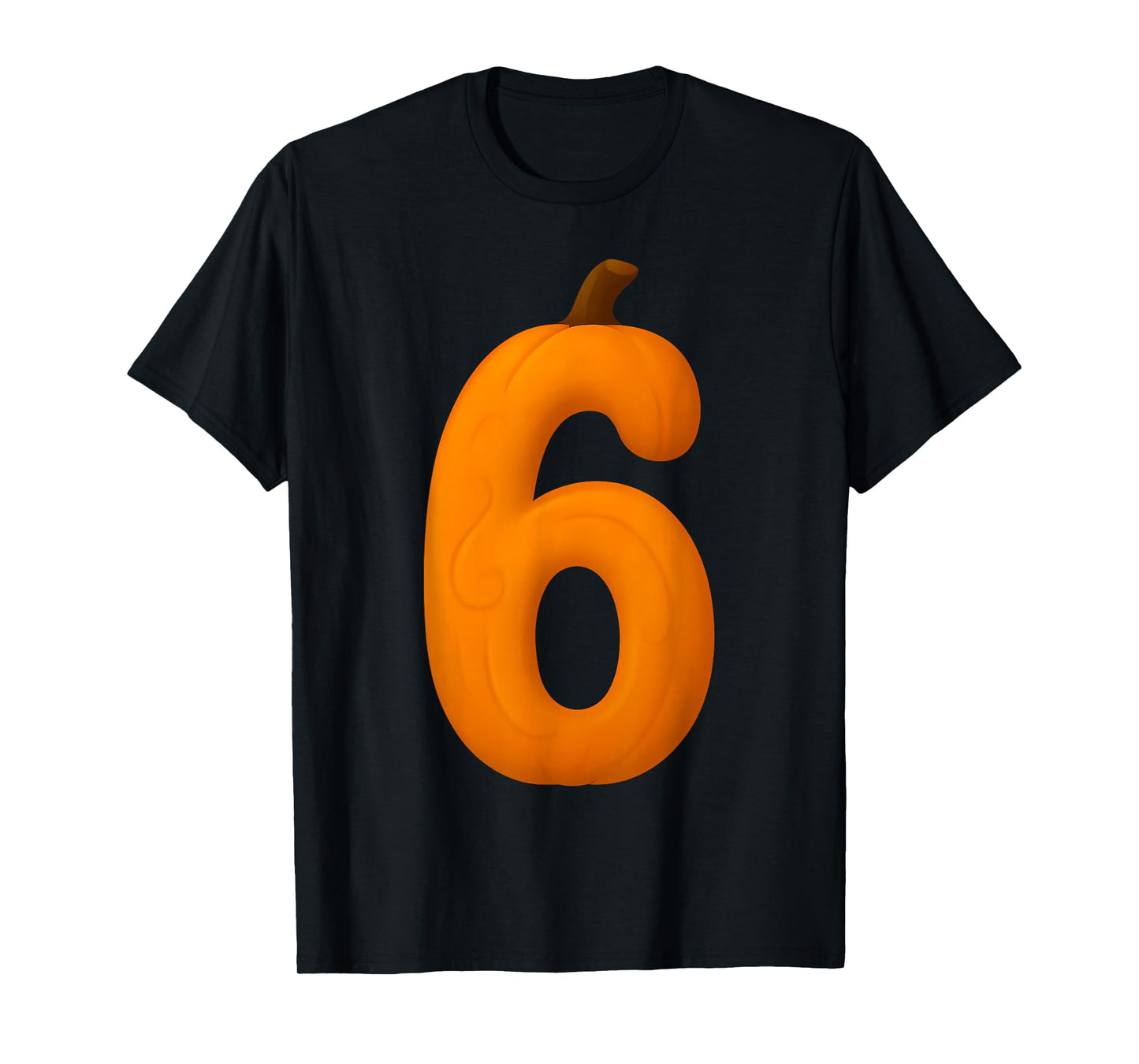 6 Number Six Seven Fall Pumpkin Halloween Funny Matching T-Shirt