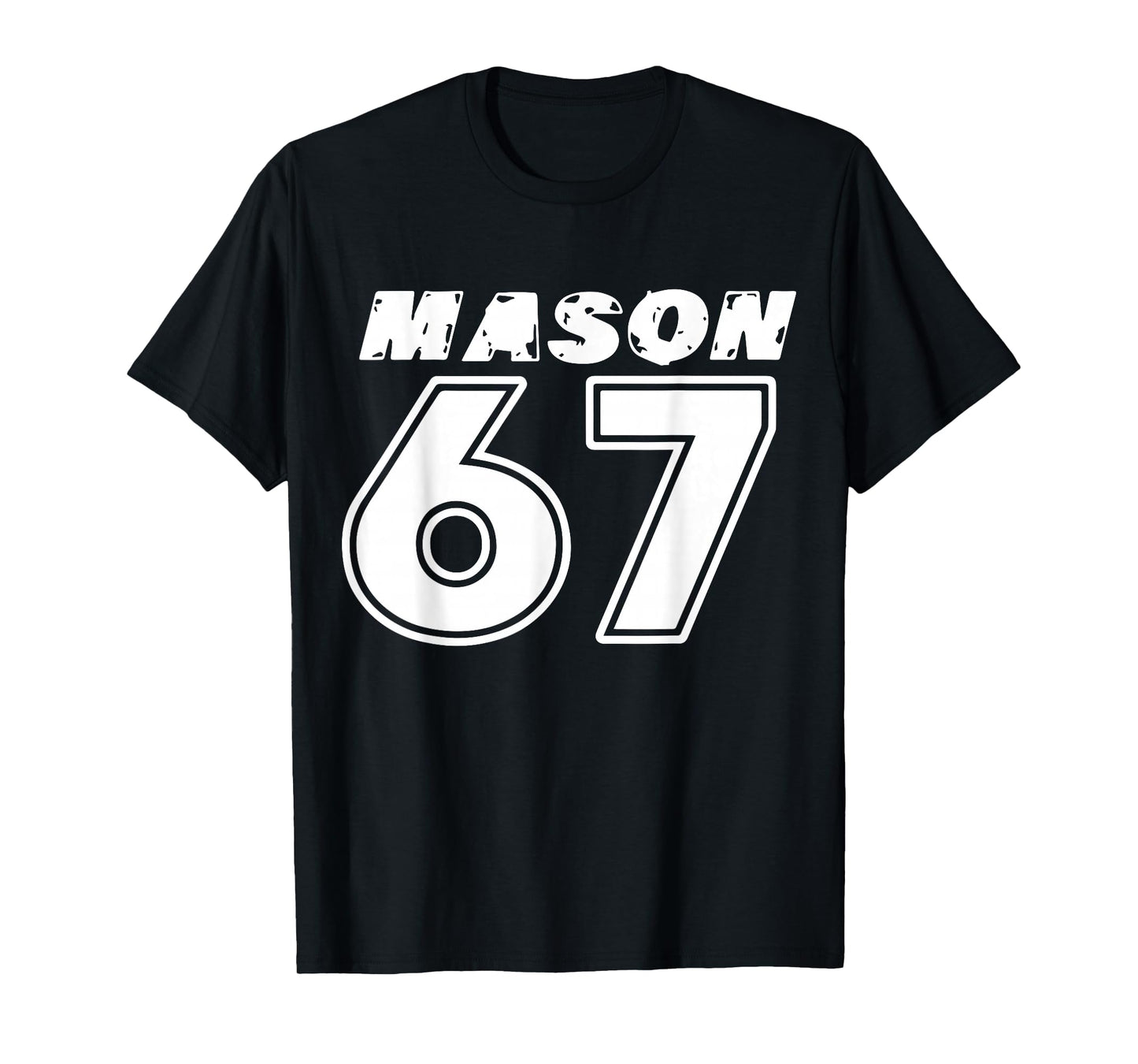 Funny Six Seven 6 7 Meme Gen Alpha Slang 67th Birthday T-Shirt