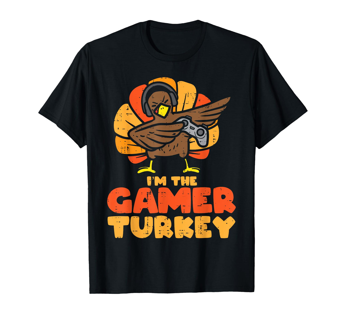 Gamer Turkey VIdeo Games Gaming Boys Thanksgiving Kids Men T-Shirt