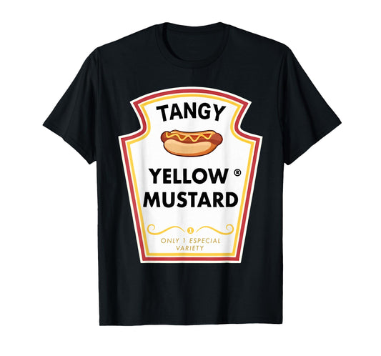 Cute Group Condiments Halloween Costume Tangy Yellow Mustard T-Shirt