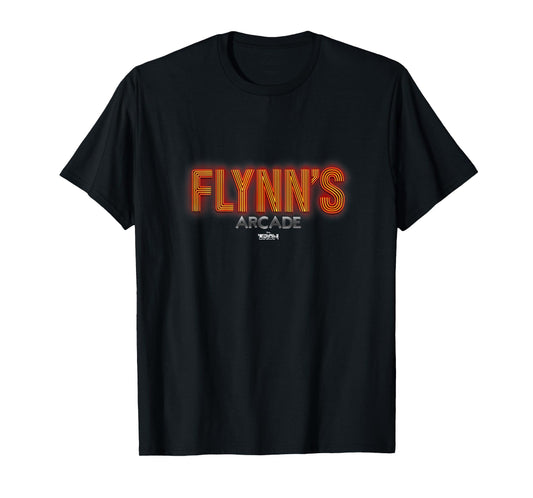 Disney Tron Flynn's Arcade Neon Logo T-Shirt